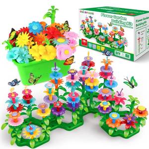 lot 17096 image: SpringFlower Toys for Girls 3 4 5 6 7 Years Old, Flower Garden Building Kit with Storage case,Educational STEM Toy and Preschool Garden Play Set for Toddlers, for Kids,148pcs