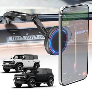 lot 18221 image: CloudValley Phone Mount for Ford Bronco 2021 2022 2023 2024 2025 24 Door, Strong Hold for MagSafe Compatible iPhone 17 16 15 14 13 12 Series, Adjustable 360°180°, Easy Installation, Aluminum Alloy