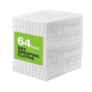 lot 18224 image: HOMEXCEL Dry Sweeping Cloths Pads Compatible with Swiffer Sweeper, Disposable Duster Refills Mop Pads for Floor Mopping and Cleaning, 64 Count-8 x 10.4in Pads Refills-Not Include The Mopin
