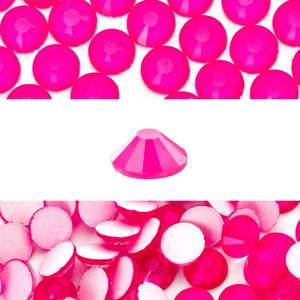 lot 18254 image: Novani 3000 Pieces Flatback Rhinestones Glass Round Gems Neon-Rose Crystals for Nail Art DIY Crafts Clothes Shoes,SS20,4.6-4.8mm