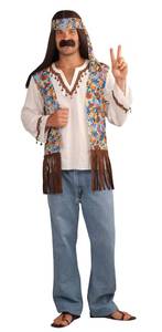 lot 18264 image: Rubies Hippie Groovy Costume Kit for Adults, Menfts Standard