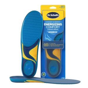 lot 18268 image: Dr. Scholl�s Energizing Comfort Men�s Everyday Insoles with Massaging Gel - Clinically Proven, All-Day Energy and Comfort Inserts with Patented Triple Gel Design - Shock Absorbing, Arch Support