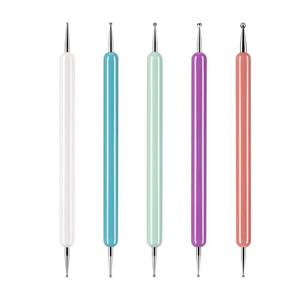 lot 18275 image: 5 Pcs Pattern Tracing Stylus, Ball Embossing Stylus for Transfer Paper, Tracing Tools for Drawing, Embossing Tools for Paper, Art Dotting Tools for Nail Art, Ball Tip Clay Tools Sculpting Stylus