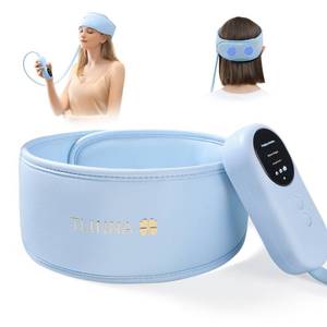 lot 18280 image: TLINNA Head Massager,Scalp Massager,Relief Headaches,Fatigue,Stress,Sleep aid,Hangover with Airbag Kneading,Constant Temperature Hot Compress for Head
