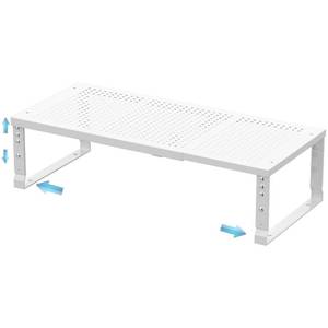 lot 19437 image: Zilvando Expandable Spice Rack and Kitchen Cabinet Organizer - Stackable, Adjustable Shelves for Cabinets, Countertops, Cupboards and Pantries(1 PackMediumWhite)