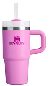 lot 19486 image: STANLEY Quencher H2.0 Tumbler with Handle and Straw 14 oz  Flowstate 3-Position Lid  Cup Holder Compatible for Travel  Insulated Stainless Steel Cup  BPA-Free  Peony