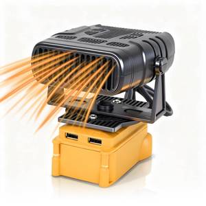lot 19490 image: Portable Cordless Small Space Heater for Dewalt 20V Max Battery, 170W Efficient Heating Small Room Space Heater with 180°Adjustable Angle, Safe and Quiet for Car Inside Office Room Tent Use(No Battery)
