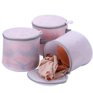 lot 20062 image: Kimmama Bra Washing Bags for Laundry, Lingerie Bags for Washing Delicates, Large Bra Laundry Bag for Washing Machine, Sandwish Mesh, 8x8x8