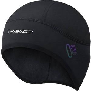 lot 20428 image: HASAGEI Winter Thermal Skull Cap for Men Windproof Helmet Liner with Full Ear Coverage and Eyewear Slots, Cycling Motorcycle Black