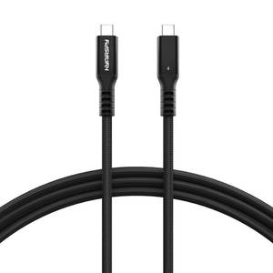 lot 20430 image: HYairspy 40Gbps Thunderbolt 4 Cable 6.6ft USB C to USB C Cable, 240W(5A) Charging Cord, Braided Type C Cable Compatible for Dual 8K4K Display, USB4, SSD, eGPU, Mac Studiomini, iPhone