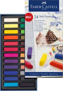 lot 20450 image: Faber-Castell Creative Studio Soft Pastel Mini Sticks (1.25�) - 24 Vivid Colors
