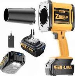 lot 4413 image: Leaf Blower Cordless with 24.0 Ah Battery and ChargerBattery with Outdoor LED LightStepless Speed Control 21V 180MPH Handheld Electric Leaf Blower for Patio & Garden Dust Leaves CleaningCar Wash