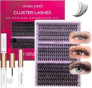 lot 12269 image: Ocean Pearl Cluster Lashes Extension Kit