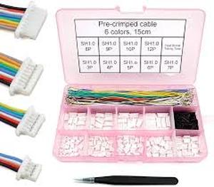 lot 12333 image: Network Cable Connector  And Pre-Crimped Cables Kit with Organizer