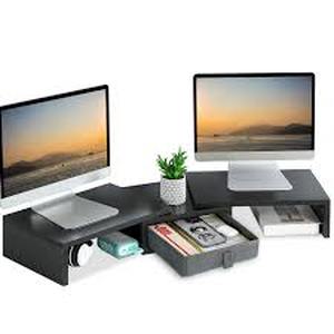 lot 19430 image: Teamix DS400x2 Dual Monitor Stand Riser