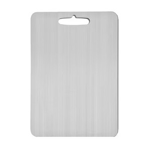 lot 131257 image: 2025 Titanium Cutting Board-Double Sided Non-Stick Titanium Chopping Mat,Stainless Steel Food Grade Kitchen Cutting Board,Durable & Knife-Friendly