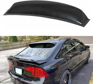 lot 131265 image: Window Deflector Roof Spoiler Compatible with 2012-2015 H0nda Civic Sedan Rear Visor Vent Wing ABS Guards Shade
