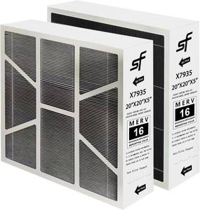 lot 231380 image: Upgrade X7935 20x20x5 merv 16 Filter Compatible with Lennox HCC14-23 HCF14-16&Honeywell Filter Models FC100A1011 and FC200E1011,X7935 20x20x5 Filte 1Pack