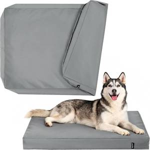 lot 431272 image: Waterproof Dog Bed Cover Replacement Washable, Easy to Clean, Pet Hair Resistant, Heavy Duty Oxford, Zipper Closure, IndoorOutdoor Use, Fits 44 Inch Dog Crate - Large, 44x 32x 3, Grey