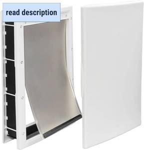 lot 131229 image: Premier Pet Plastic Pet Door - Provides Independent Access - Durable Plastic Frame with Magnetic Closure - Energy Efficient Design - Easy DIY Installation - Large