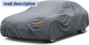 lot 431273 image: 16 Layers Car Cover Waterproof All Weather, Heavy Duty Outdoor Car Cover Universal Fit Sedan Coupe Chevrolet Caprice, Buick RoadmasterRiviera, Ford Crown Victoria, Cadillac DTS etc.