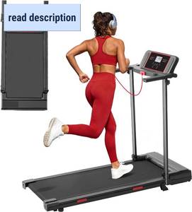 lot 187261 image: Retails for $140 MCRG Walking Pad Treadmill with Incline, 2026 Upgrade Portable Walking pad Treadmill with Handle Bar, 0.6-7.6MPH Small Treadmills Walking Pad for Home Small, 3.5HP, 350LBS