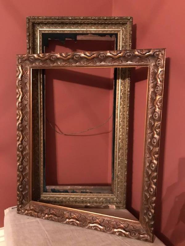 lot 2358 image: Set of Antique Wood Carved Frames
