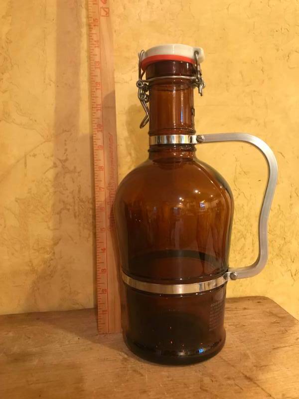 lot 2397 image: Beer Jug with flip top (bail closure)