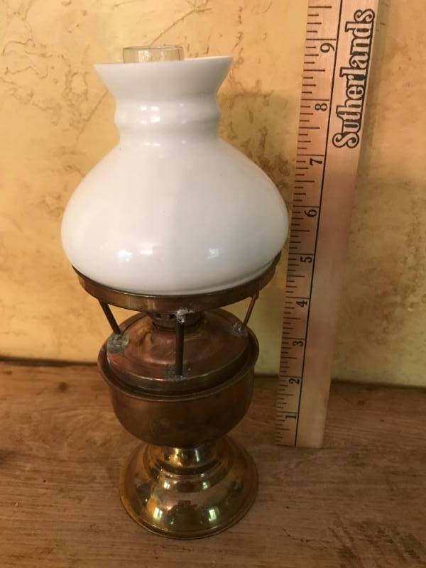 lot 2439 image: Antique Oil Lamp