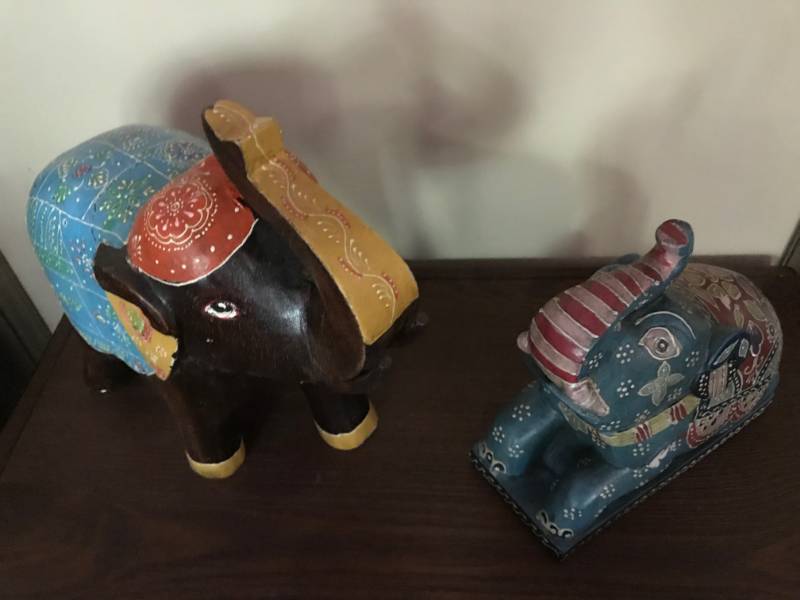 lot 2470 image: Set of Elephant Dcor