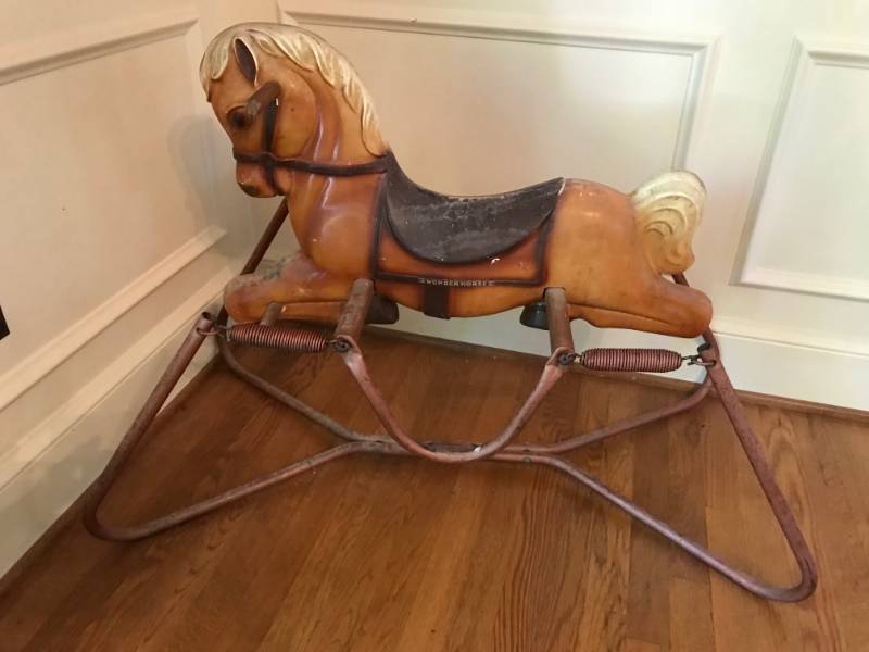 lot 2489 image: Antique Rocking Horse