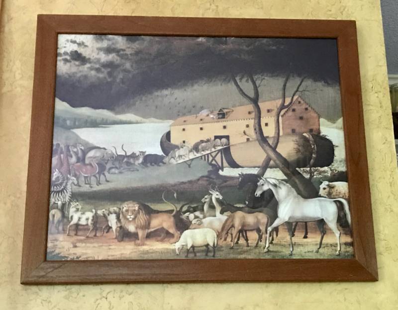 lot 2567 image: Framed Wall Art Folklore Noahs Ark