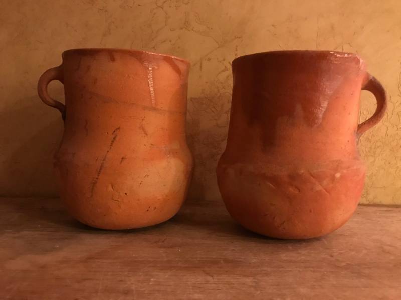lot 2605 image: Set of Terra Cotta Southwestern Pitchers