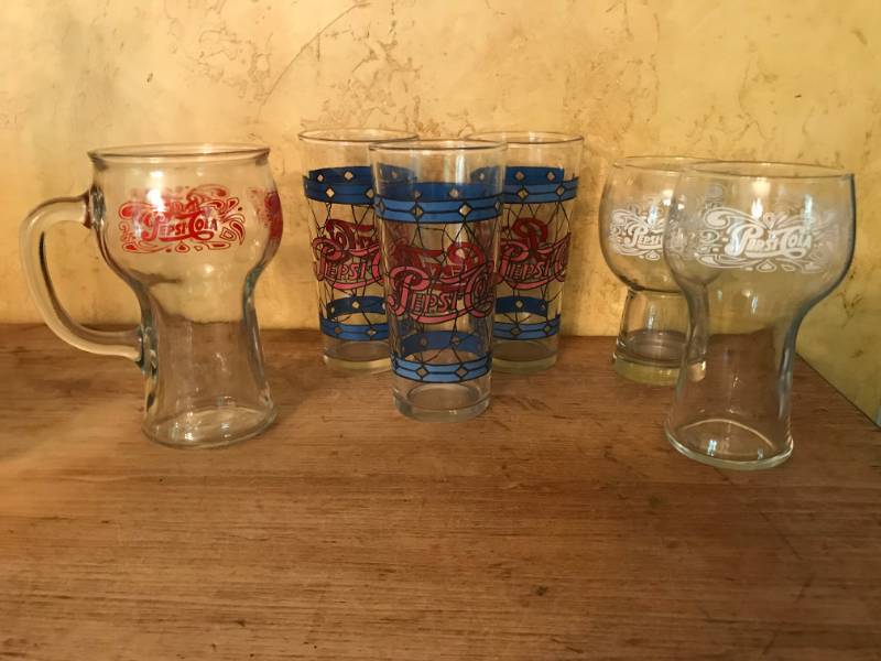lot 2677 image: Set of Pepsi Cola glasses