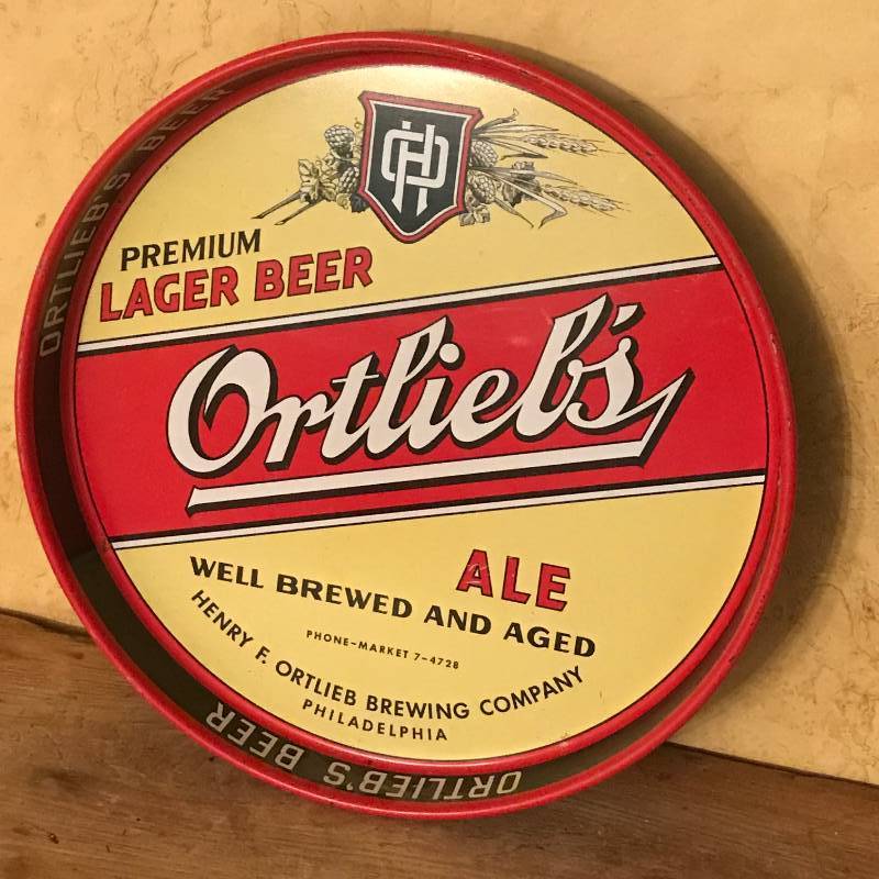 lot 2759 image: Ortiliebs Beer Round Tin 12 Tray
