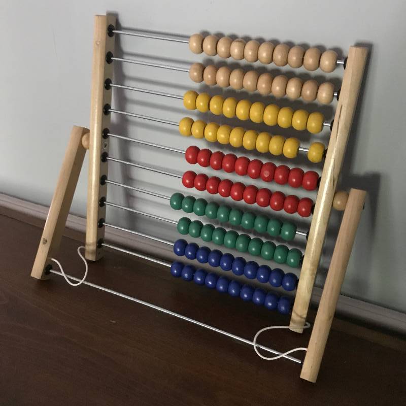 lot 2777 image: Wood Beaded Learning Toy
