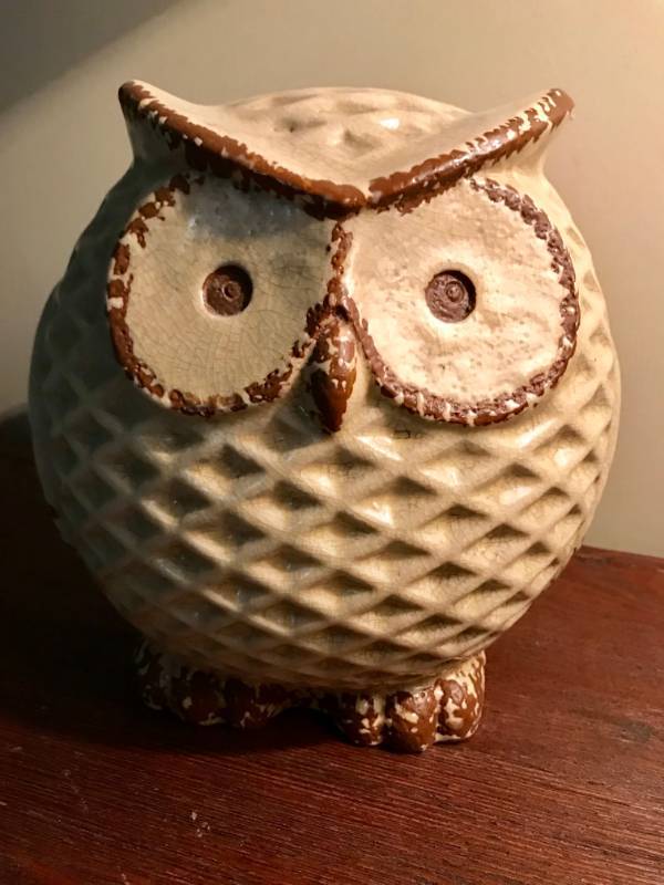 lot 2798 image: Large Antiqued Owl