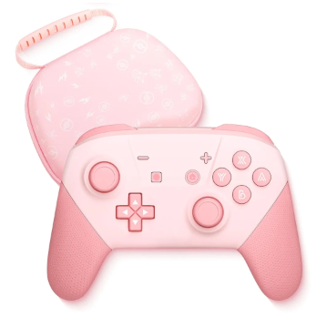 lot 3256 image: Switch Pro Controller, Wireless Switch Controllers with Carrying Storage Case, Upgraded Gamepad Switch Remote Replacement for Switch Controller Support NFCDual VibrationScreenshotWake-up Function (Pokemon)