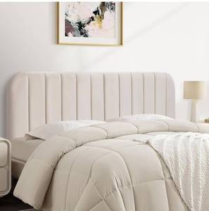 lot 4027 image: Queen Headboard Only - Upholstered Headboard for Bed, Easy Assembly