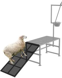 lot 4028 image: Goat Stand Ramp Use for Our 47 inch Goat Milking Stand, 47 L x 23 W Black Removable Goat Ramp for Sheep Trimming, Sheep Shearing Stand for Sheep & Goats