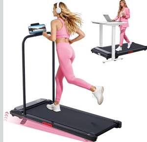 lot 4029 image: Walking Pad with Incline, 2026 Upgrade Electric Small Walking Pad with Handle Bar, 3.0HP Protable Walking Pad Treadmill with Handles and Incine for Home Small, 0.6-7.6MPH, 350LBS
