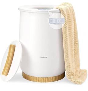 lot 4041 image: Keenray Upgraded Towel Warmer Bucket, Large Towel Warmer with 3 Heating Modes, Heat Time 30456090 Min Adjustable and Up to 24 Hour Delay Timer, Towel Heater for Oversize Bathrobes Blankets, CL1Plus