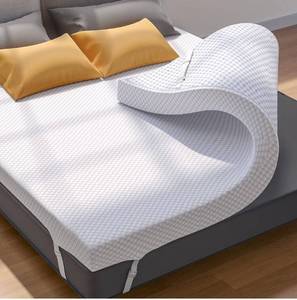 lot 4071 image: PERLECARE 3 Inch Mattress Topper King - Gel Memory Foam for Pressure Relief, Premium Soft Cooling Sleep, Non-Slip Design with Removable & Washable Cover, CertiPUR-US Certified