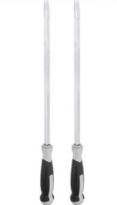 lot 4078 image: HARFINGTON 2pcs Slotted Screwdriver 12.7mm Flat Head Impact Demolition Driver with 16 Straight Shank for IndustryAutomobile Repair