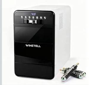 Wine Preservation System Wine Saver &amp; Dispenser with Adjustable Temperature Control, Preserves Wine Freshness &amp; Flavor, for Home, Office &amp; Hotel, Without Removing Corks (White) - Retail $599.99