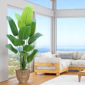lot 4086 image: Bird of Paradise Plant Artificial 6ft,Faux Plants Indoor Tall with 12 Trunks - The Perfect Indoor Silk Floor Plant for Home Decor in Living Room, Office, and Bedroom (6FT Bird of Paradise)