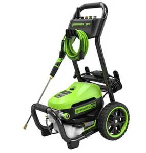 Greenworks 2500-PSI 2-GPM Cold Water Electric Pressure washer with 5 Spray Tips