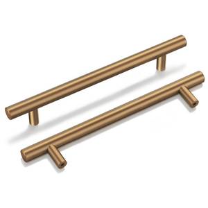 lot 4104 image: Goldenwarm 10 Pack Champagne Bronze Cabinet Pulls Gold Cabinet Handles 5 inch(128mm) Champagne Drawer Pulls Brushed Bronze Drawer Handles Kitchen Bathroom Bedroom Dresser Furniture Hardware