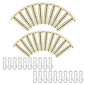 lot 4144 image: Huthbrother 20 pcs 738-04124A Shear Pins  20 pcs 714-04040 Cotter Pins Kit, Compatible with MTD Craftsman Cub Cadet Troy Bilt SnowBlowers 738-04124 738-05273, Replacement 0.25 x 1.5 (20 Pack)