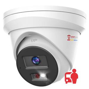 lot 4145 image: Anpviz 5MP PoE IP Camera with Audio, Full Metal Wired Turret Security Camera Outdoor, Human Vehicle Detection, Smart Color Night Vision, 3072x172820fps, 114° FOV, WDR, IP67 Waterproof, IPC-D3053WD-S